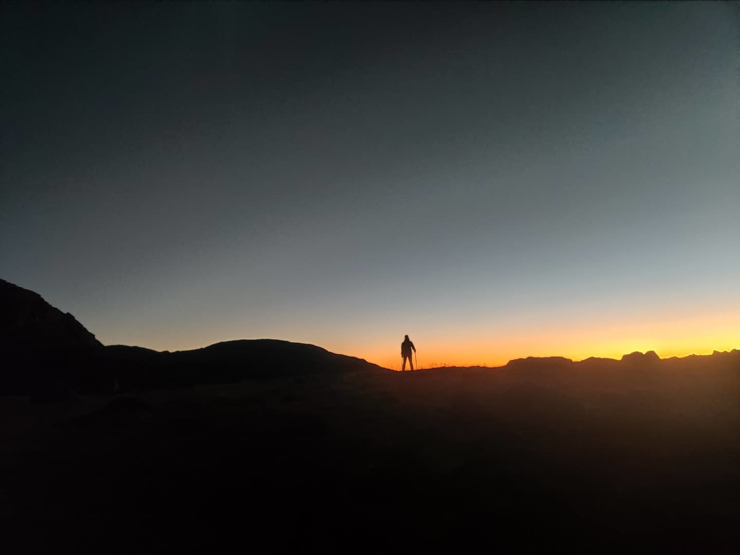 Night on the mountain 