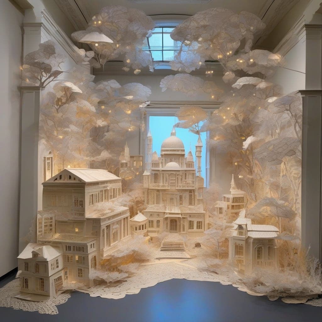 Ephemeral Cityscapes in Mid-Air