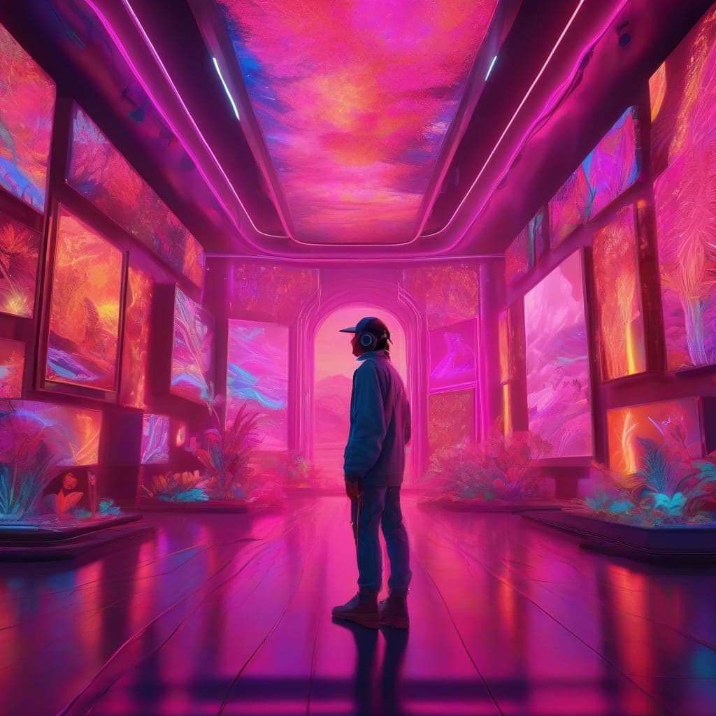 Echoes of Memories in Neon Dreams